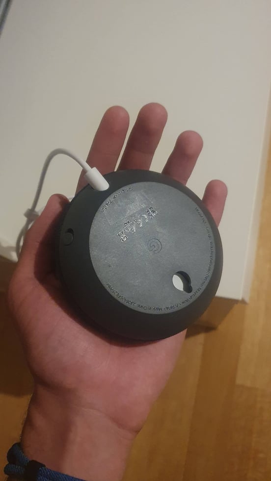 Google Nest Mini (2ème Gen) – Enceinte Connectée – Couleur Craie – Neuf