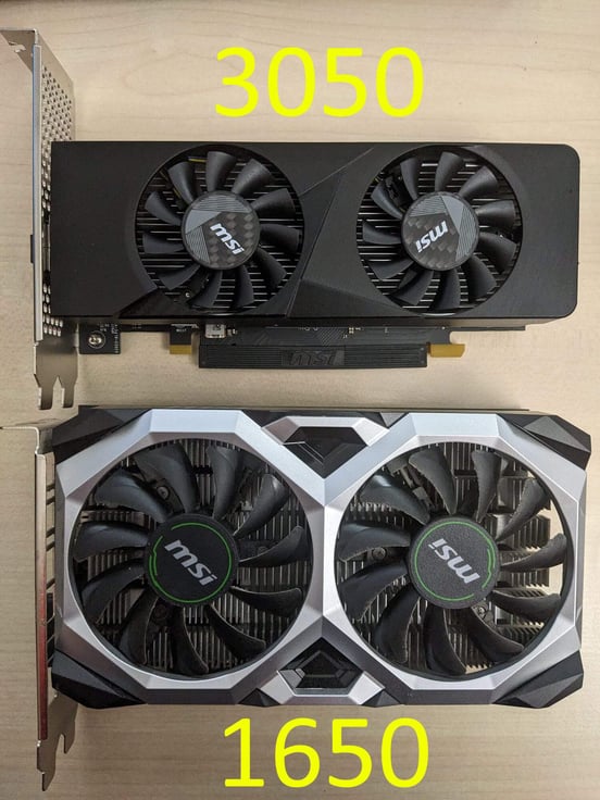 グラフィックボード・グラボ・ビデオカード MSI GeForce RTX 3050 LP 6G OC PCIe4.0 MSI NVIDIA GeForce RTX 3050 LP 6G OC Carte Graphique - 6 Go