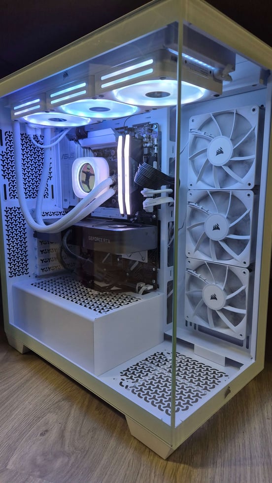 Boîtier PC Corsair 3500X LX-R RGB - 3 Ventilateurs RGB Préinstallés, Verre Trempé, Compatible Refroidissement Liquide, Hub Système Inclus
