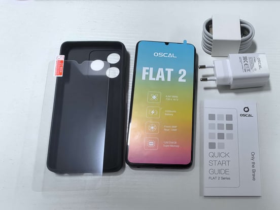 OSCAL Flat 2 4/256GB Noir Gratuit | Offre du Black Friday